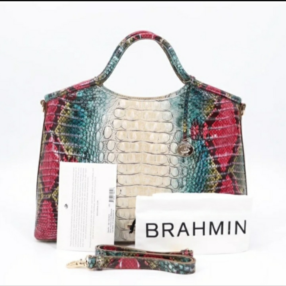 (SOLD) Brahmin Elaine Leather Shoulder Bag